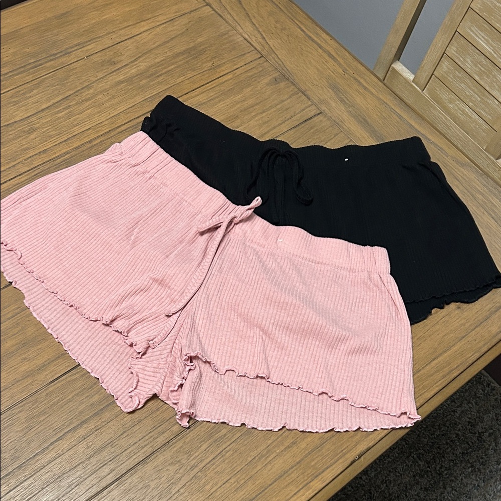 Stylish Pink and Black PJ Shorts